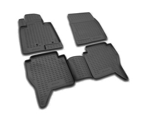 ΠΑΤΑΚΙΑ ΣΕ ΣΚΑΦΗ TPE ΛΑΣΤΙΧΟ ΓΙΑ MITSUBISHI PAJERO (V80) 5D 2006+ ΣΕ ΜΑΥΡΟ ΧΡΩΜΑ NOVLINE - 4 ΤΕΜ.
