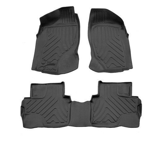 Race Axion - Πατάκια Τύπου Σκαφάκια Για Nissan Terrano II (R20) 1993-2005 5πορτο Λάστιχο Σκαφάκια Προστατευτικά Με Κουμπώματα υλικό Λάστιχο για Επιβατικά Αυτοκίνητα - 3 τεμ. (5014293/ST)