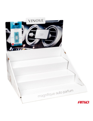 Amio – Χαρτινό Ράφι Display με 18 Αρωματικά Αυτοκινήτου VINOVE για Φρεσκάδα & Καθημερινή Χρήση – Σετ 18 Τεμ. (V0000/AM)