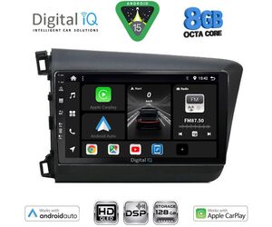 DIGITAL IQ BXF 181904D_CPAA (9inc) MULTIMEDIA TABLET for HONDA CIVIC 4Doors mod. 2012-2016
