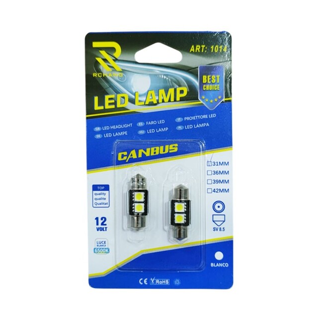 LED CANBUS ΛΑΜΠΕΣ ΑΥΤΟΚΙΝΗΤΟΥ 12V 31MM XM0046
