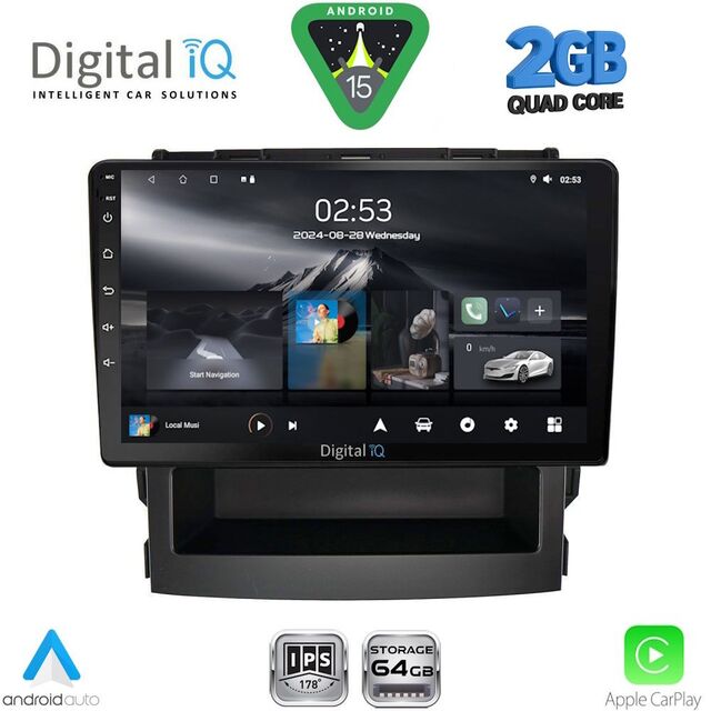 DIGITAL IQ RSD 1664_CPA (9inc) MULTIMEDIA TABLET for SUBARU FORESTER - IMPREZA mod. 2019-2025