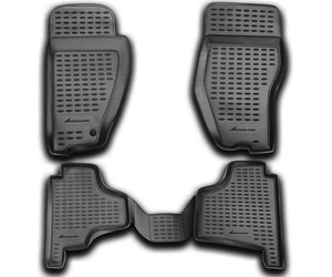 ΠΑΤΑΚΙΑ ΣΕ ΣΚΑΦΗ TPE ΛΑΣΤΙΧΟ ΓΙΑ DODGE NITRO 07/2007+  ΣΕ ΑΝΘΡΑΚΙ ΣΚΟΥΡΟ ΓΚΡΙ ΧΡΩΜΑ NOVLINE - 4 ΤΕΜ.