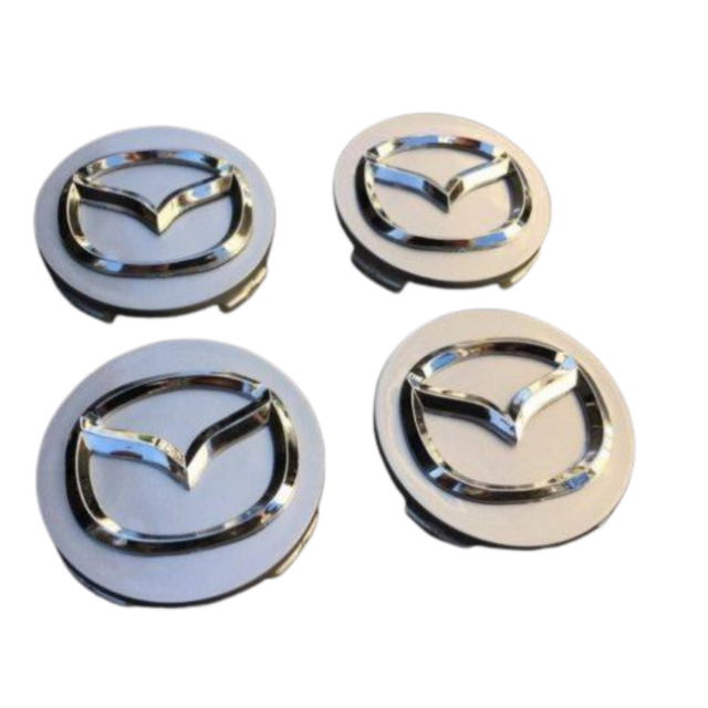 Τάπες για κέντρο ζάντας ασημί - Mazda