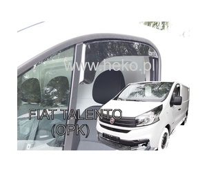 ΑΝΕΜΟΘΡΑΥΣΤΕΣ ΓΙΑ FIAT TALENTO 2016+ / OPEL VIVARO 2 2014-2019 / RENAULT TRAFIC 3 2014+ ΚΟΝΤΟ ΖΕΥΓΑΡΙ VAN ΑΠΟ ΕΥΚΑΜΠΤΟ ΦΙΜΕ ΠΛΑΣΤΙΚΟ HEKO - 2 ΤΕΜ.