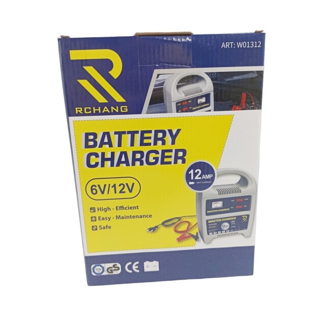 RCHANG ΦΟΡΤΙΣΤΗΣ ΜΠΑΤΑΡΙΑΣ ΑΥΤΟΚΙΝΗΤΟΥ 12AMP 6/12V W01312