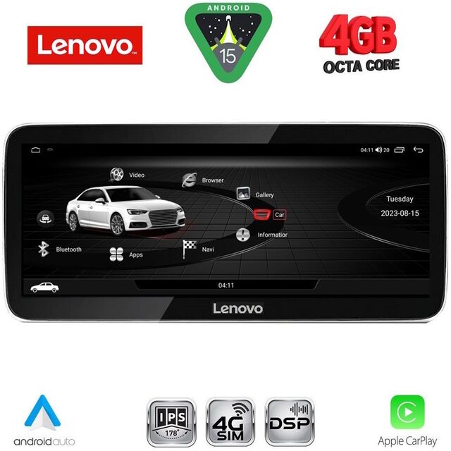 LENOVO LVG 14918_CPA (12.3inc) MULTIMEDIA SYSTEM for AUDI A4 mod. 2009-2016