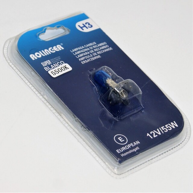 ΛΑΜΠΑ ΤΥΠΟΥ XENON  H3/12V/55W/5500K MONO-H3