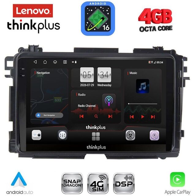 LENOVO LTG 7201_CPA (10inc) MULTIMEDIA TABLET for HONDA HRV mod. 2015-2021