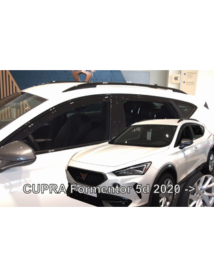 ΑΝΕΜΟΘΡΑΥΣΤΕΣ ΓΙΑ CUPRA FORMENTOR 5D 2020+  ΣΕΤ ΑΥΤΟΚΙΝΗΤΟΥ ΑΠΟ ΕΥΚΑΜΠΤΟ ΦΙΜΕ ΠΛΑΣΤΙΚΟ HEKO - 4 ΤΕΜ.