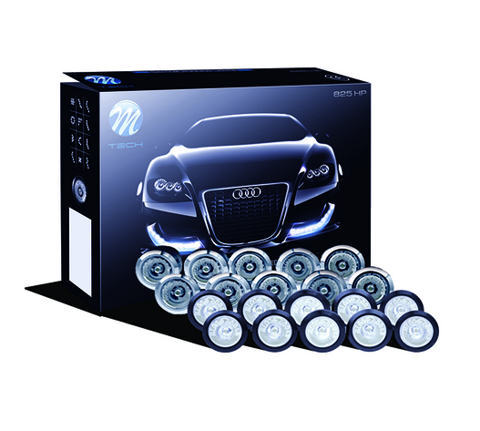 DAYLINE ΠΡΟΣΘΕΤΟ ΔΙΕΘΝΗ ΜΕ 20 ΞΕΧΩΡΙΣΤΑ LED HP 1WX20 12V Φ20mm ΜΑΥΡΑ