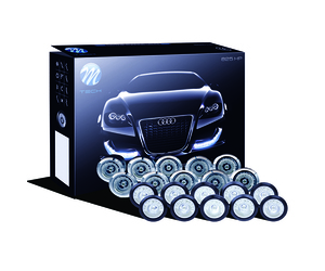 DAYLINE ΠΡΟΣΘΕΤΟ ΔΙΕΘΝΗ ΜΕ 20 ΞΕΧΩΡΙΣΤΑ LED HP 1WX20 12V Φ20mm ΜΑΥΡΑ