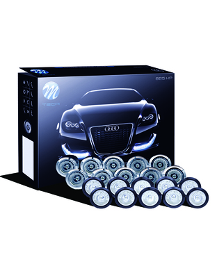 DAYLINE ΠΡΟΣΘΕΤΟ ΔΙΕΘΝΗ ΜΕ 20 ΞΕΧΩΡΙΣΤΑ LED HP 1WX20 12V Φ20mm ΜΑΥΡΑ