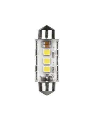 ΛΑΜΠΑΚΙΑ ΠΛΑΦΟΝΙΕΡΑΣ 12/24V 12x36mm 240/220lm 6.500K ΔΙΠΛΗΣ ΠΟΛ/ΤΑΣ LED CAN-BUS PRO-USER SERIES 1ΤΕΜ