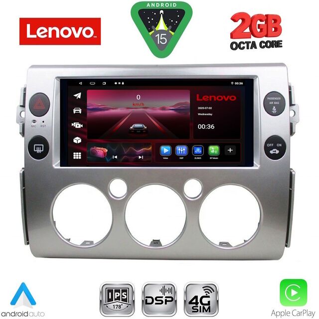 LENOVO LVF 5717_CPA (9inc) MULTIMEDIA TABLET for TOYOTA FJ CRUISER mod. 2007-2022