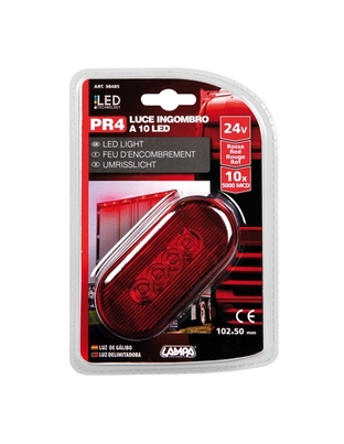ΦΩΣ ΦΟΡΤΗΓΟΥ 10LED ΚΟΚΚΙΝΟ 24V 103mm