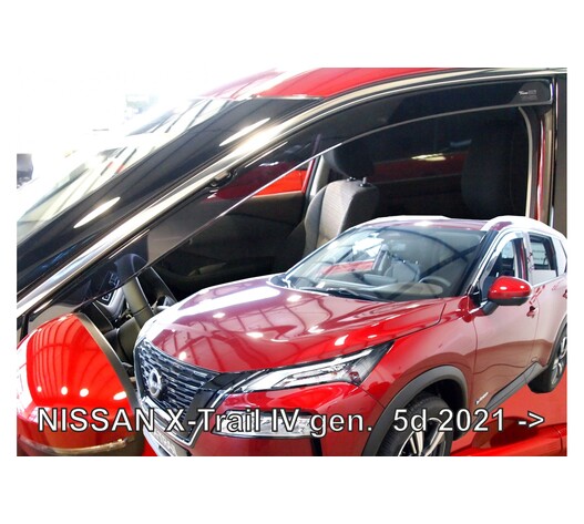 ΑΝΕΜΟΘΡΑΥΣΤΕΣ ΓΙΑ NISSAN X-TRAIL 5D 2021+ ΣΕΤ ΑΥΤΟΚΙΝΗΤΟΥ ΑΠΟ ΕΥΚΑΜΠΤΟ ΦΙΜΕ ΠΛΑΣΤΙΚΟ HEKO - 4 ΤΕΜ.