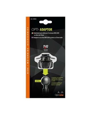 Ανταλλακτικός Αντάπτορας Adaptor 25 mm της σειράς Optiline, συμβατός με Βάσεις Στήριξης Κινητού RAM ® ή Βάσεις Στήριξης Κινητού με μπίλια 25 mm και Θήκες ή Αντάπτορες Κινητού Optiline