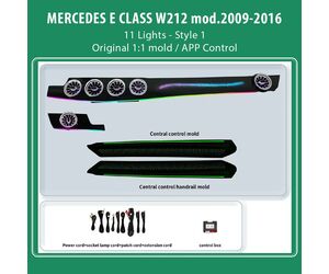 DIQ AMBIENT MERCEDES E (W212) BW212L11S1 (Digital iQ Ambient Light for Mercedes E (W212) mod. 2009-2016 with 11 Lights Style 1)