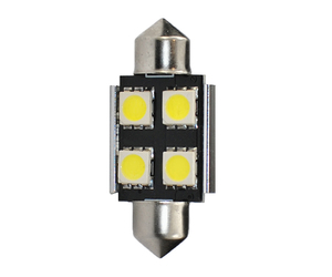 ΛΑΜΠΑΚΙΑ ΠΛΑΦΟΝΙΕΡΑΣ C5W/C10W 12V 0,96W SV8,5 36mm CAN-BUS+RADIATOR LED 4xSMD5050 ΛΕΥΚΟ BLISTER 2ΤΕΜ