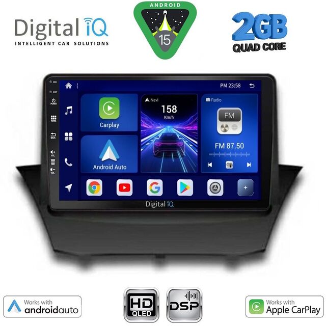 DIGITAL IQ BXC 3154A_CPAA (9inc) MULTIMEDIA TABLET for FORD FIESTA mod. 2008-2017
