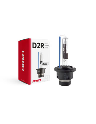 Amio – Λάμπα Xenon D2R 12V 35W P32d-3 8000K Basic για Αυτοκίνητο Ανταλλακτική – 1 Τεμ. (01413/AM)