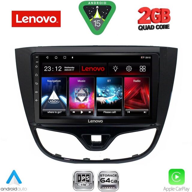 LENOVO LVD 2489_CPA (10inc) MULTIMEDIA TABLET for OPEL KARL mod. 2014-2019