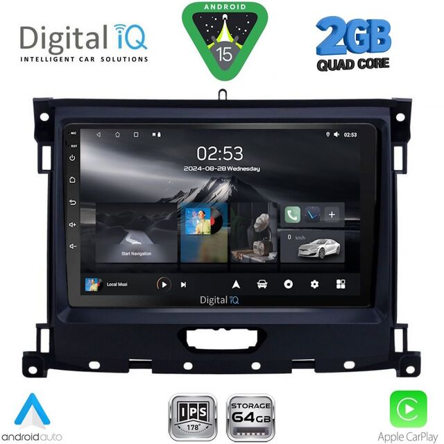 DIGITAL IQ RSD 1173_CPA (9inc) MULTIMEDIA TABLET for FORD RANGER mod. 2018-2023