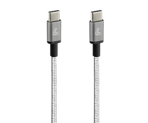 ΚΑΛΩΔΙΟ ΦΟΡΤΙΣΗΣ/ΜΕΤΑΦΟΡΑΣ ΔΕΔΟΜΕΝΩΝ USB TYPE C>USB TYPE C  IRON 2.0 3000mA/60W ΑΣΗΜΙ 100cm LAMPA - 1 ΤΕΜ.