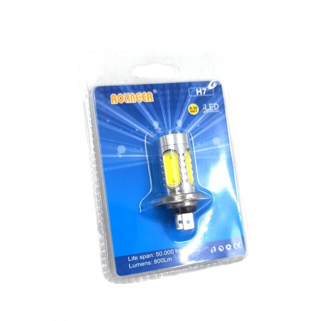 LED COB ΛΑΜΠΑ ΑΥΤΟΚΙΝΗΤΟΥ 7.5W Η7 6500K RLG-YH014