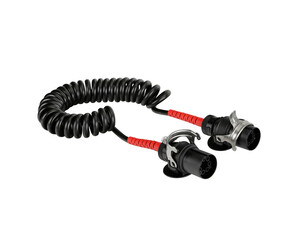 ΚΑΛΩΔΙΟ ΓΙΑ ΤΡΕΙΛΕΡ ΣΕ ΣΠΙΡΑΛ ΜΕ 7PIN 4,5m ISO7638-1 EBS/ABS ADR ΜΑΥΡΟ/ΚΟΚΚΙΝΟ REFLEXALLEN LAMPA - 1 TEM.