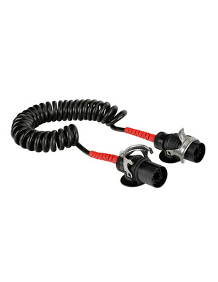 ΚΑΛΩΔΙΟ ΓΙΑ ΤΡΕΙΛΕΡ ΣΕ ΣΠΙΡΑΛ ΜΕ 7PIN 4,5m ISO7638-1 EBS/ABS ADR ΜΑΥΡΟ/ΚΟΚΚΙΝΟ REFLEXALLEN LAMPA - 1 TEM.