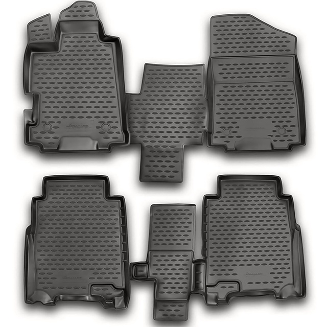 ΠΑΤΑΚΙΑ ΣΕ ΣΚΑΦΗ TPE ΛΑΣΤΙΧΟ ΓΙΑ HONDA FR-V 01/2007-2011  ΣΕ ΑΝΘΡΑΚΙ ΣΚΟΥΡΟ ΓΚΡΙ ΧΡΩΜΑ NOVLINE - 4 ΤΕΜ.