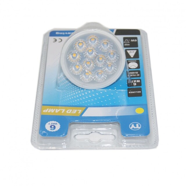 LED ΛΑΜΠΑ GU10 6W 600Lm 3000K LI-LA-6633