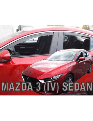 ΑΝΕΜΟΘΡΑΥΣΤΕΣ ΓΙΑ MAZDA 3 4D 2019+ ΣΕΤ ΑΥΤΟΚΙΝΗΤΟΥ ΑΠΟ ΕΥΚΑΜΠΤΟ ΦΙΜΕ ΠΛΑΣΤΙΚΟ HEKO - 4 ΤΕΜ.