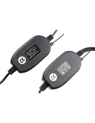Amio - ΚΑΛΩΔΙΟ ΣΥΝΔΕΣΗΣ RCA ΜΕ ΠΟΜΠΟ & ΔΕΚΤΗ 12V 2.4Ghz (ΓΙΑ ΑΣΥΡΜΑΤΗ ΣΥΝΔΕΣΗ ΚΑΜΕΡΑΣ & ΟΘΟΝΗΣ) - 1 τεμ. (02486/AM)