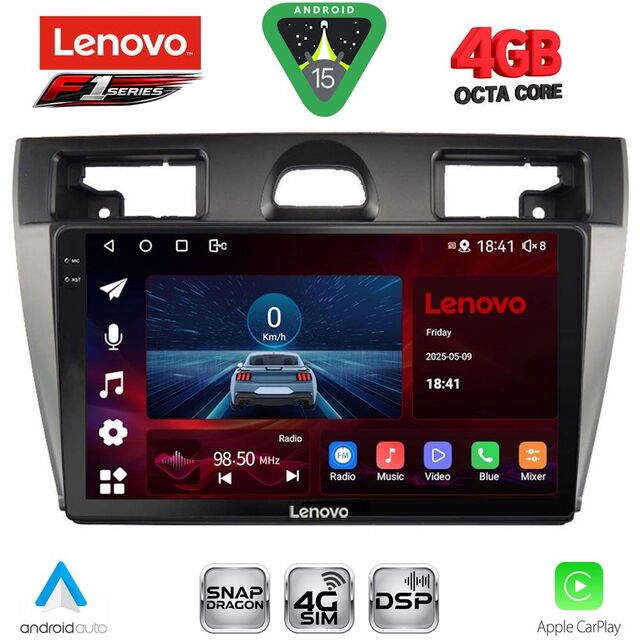 LENOVO SSQ 9153SL_CPA (9inc) MULTIMEDIA TABLET for FORD FIESTA mod. 2005-2008 (SILVER)