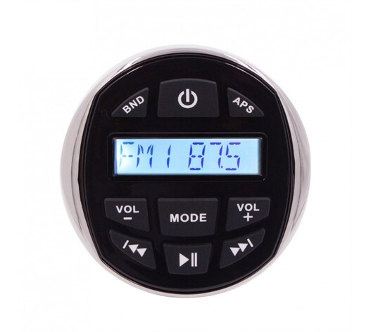 HASDA MP3 PLAYER 113 mm- 5V-4X40W ΜΕ ΡΑΔΙΟΦΩΝΟ/USB/BLUETOOTH (ΑΔΙΑΒΡΟΧΟ/ΣΤΡΟΓΓΥΛΟ/ΜΑΥΡΟ ΧΡΩΜΙΟΜΕΝΟ ΔΑΧΤΥΛΙΔΙ)