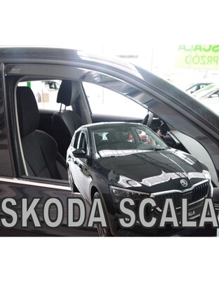 ΑΝΕΜΟΘΡΑΥΣΤΕΣ ΓΙΑ SKODA SCALA 5D 2019+ ΖΕΥΓΑΡΙ ΑΠΟ ΕΥΚΑΜΠΤΟ ΦΙΜΕ ΠΛΑΣΤΙΚΟ HEKO - 2 ΤΕΜ.