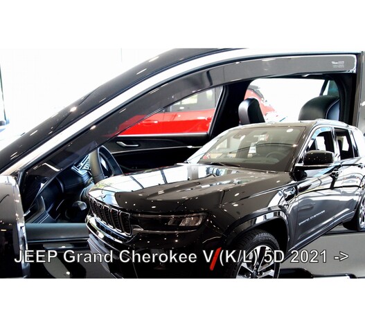 ΑΝΕΜΟΘΡΑΥΣΤΕΣ ΓΙΑ JEEP GRAND CHEROKEE WL 5D 2021+ ΣΕΤ ΑΥΤΟΚΙΝΗΤΟΥ ΑΠΟ ΕΥΚΑΜΠΤΟ ΦΙΜΕ ΠΛΑΣΤΙΚΟ HEKO - 4 ΤΕΜ.