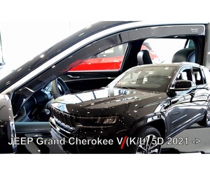 ΑΝΕΜΟΘΡΑΥΣΤΕΣ ΓΙΑ JEEP GRAND CHEROKEE WL 5D 2021+ ΣΕΤ ΑΥΤΟΚΙΝΗΤΟΥ ΑΠΟ ΕΥΚΑΜΠΤΟ ΦΙΜΕ ΠΛΑΣΤΙΚΟ HEKO - 4 ΤΕΜ.