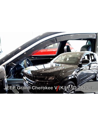 ΑΝΕΜΟΘΡΑΥΣΤΕΣ ΓΙΑ JEEP GRAND CHEROKEE WL 5D 2021+ ΣΕΤ ΑΥΤΟΚΙΝΗΤΟΥ ΑΠΟ ΕΥΚΑΜΠΤΟ ΦΙΜΕ ΠΛΑΣΤΙΚΟ HEKO - 4 ΤΕΜ.