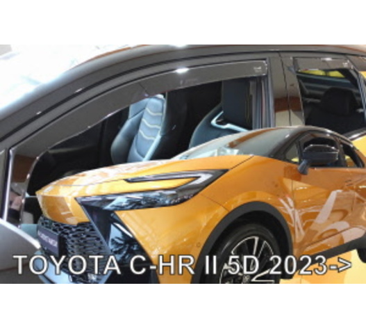 ΑΝΕΜΟΘΡΑΥΣΤΕΣ ΓΙΑ TOYOTA C-HR 5D 2023+ ΖΕΥΓΑΡΙ ΑΠΟ ΕΥΚΑΜΠΤΟ ΦΙΜΕ ΠΛΑΣΤΙΚΟ HEKO - 4 ΤΕΜ