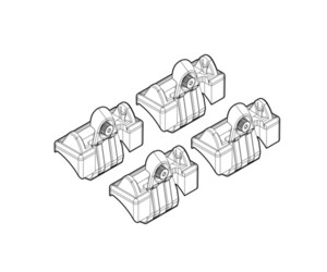 ΑΚΡΑ ΓΙΑ ΜΠΑΡΕΣ NORDRIVE ΓΙΑ AUDI A3 3D 05/03-08/12 KIT