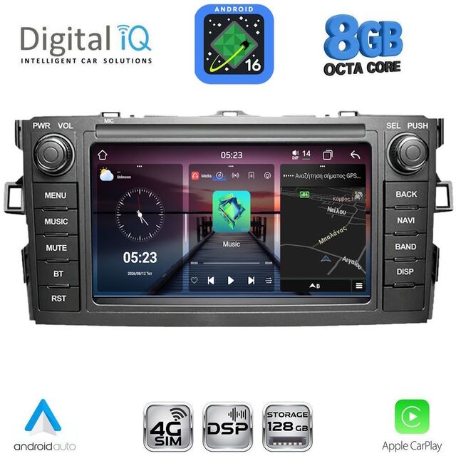 DIGITAL IQ BLM 528_CPA (7" DECK) MULTIMEDIA OEM for TOYOTA AURIS mod. 2007-2012