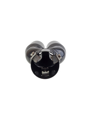 Amio - ΑΚΡΟ ΕΞΑΤΜΙΣΗΣ ΔΙΠΛΗ ΑΠΟΛΗΞΗ ΜΑΥΡΟ 130x215mm Φ35>50mm - 1 τεμ. (02194/AM)