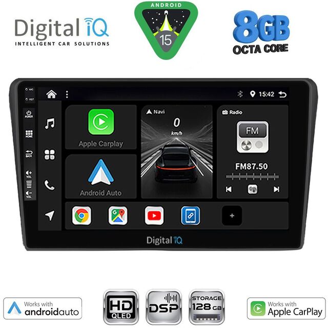 DIGITAL IQ BXF 7704BL_CPAA (9inc) MULTIMEDIA TABLET for TOYOTA AVENSIS (T25) mod. 2003-2009 (BLACK)