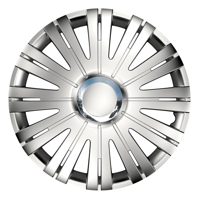 Amio - Τάσι τροχού (Hubcap) RC Active 14'' σε Ασημί χρώμα με διάμετρο σήματος 7.5cm - 1 Τεμ. (11532/AM)