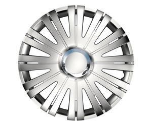 Amio - Τάσι τροχού (Hubcap) RC Active 14'' σε Ασημί χρώμα με διάμετρο σήματος 7.5cm - 1 Τεμ. (11532/AM)