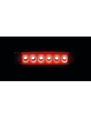 ΦΩΣ ΟΓΚΟΥ 9>32V 6 LED ΚΟΚΚΙΝΟ ΧΡΩΜΑ 95,6x19,8mm ΜΕ ΕΓΚΡΙΣΗ ΤΥΠΟΥ E148 LAMPA -  1 Τεμ.